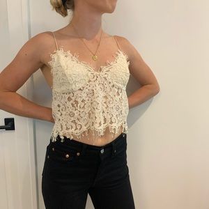Topshop lace tank